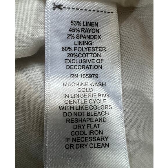 CUPIO WOMENS SIZE LARGE SPLIT NECK RAGLAN SLEEVE MINI DRESS NEUTRAL BEIGE NEW - Picture 12 of 13